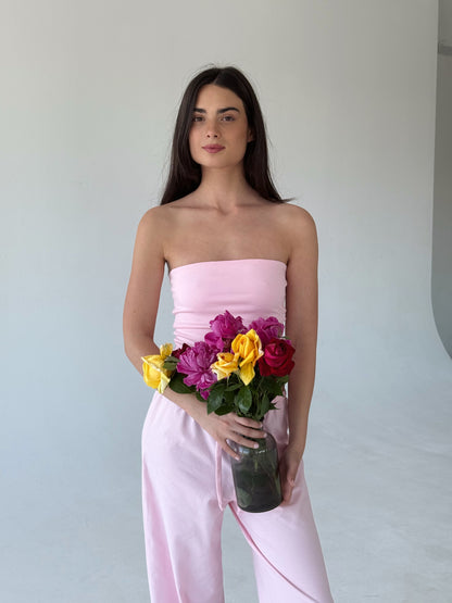Baby pink tube top