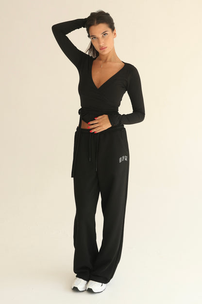 Black pilates cardigan