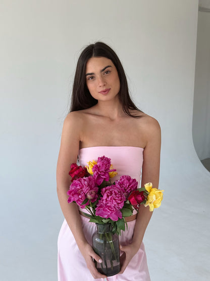 Baby pink tube top
