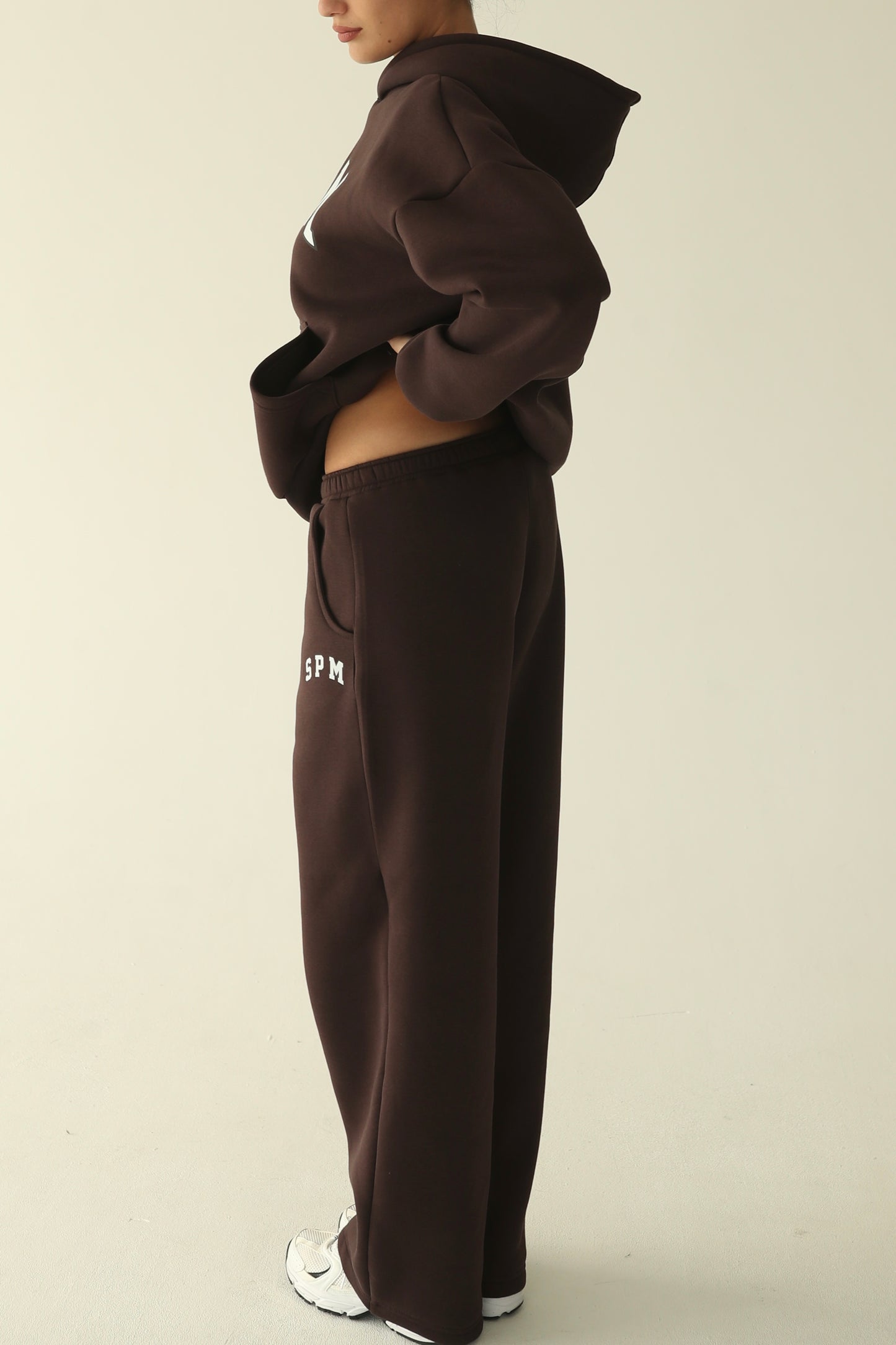 ყავისფერი დათბილული სწორი შარვალი