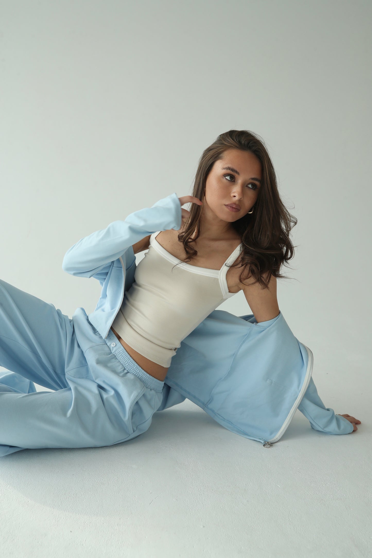 Sky blue cotton jacket