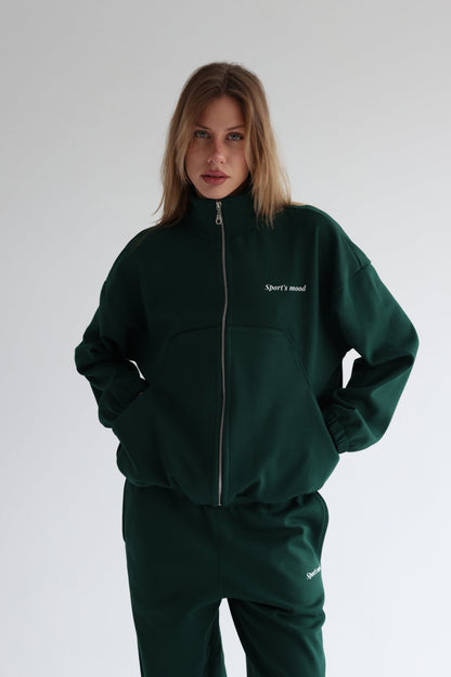 Forest green air track jacket