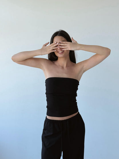 Black tube top