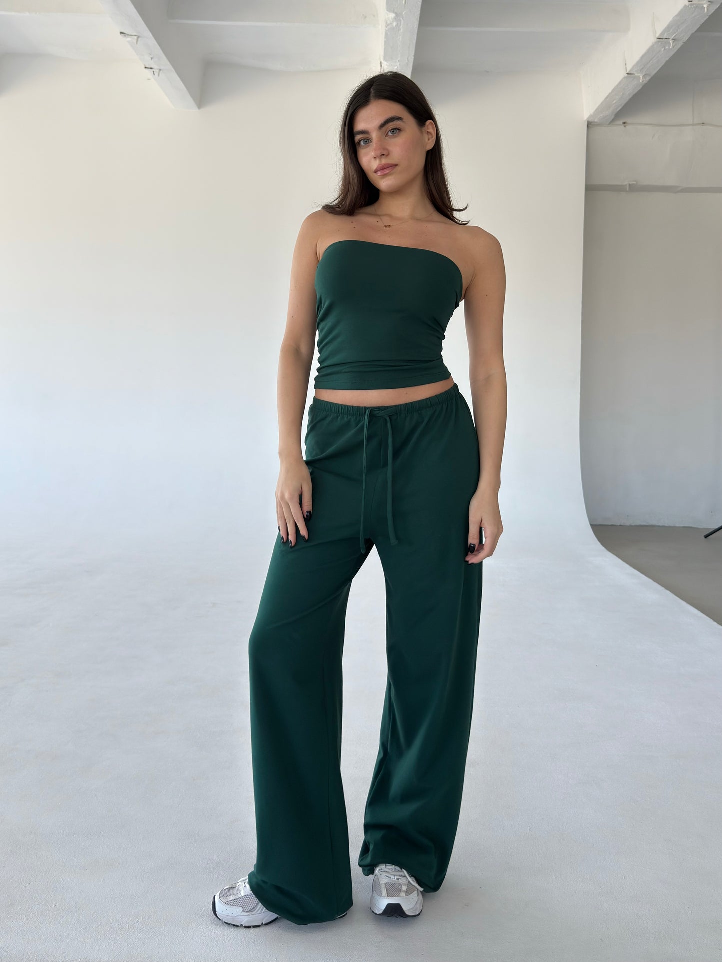 Green lounge pants