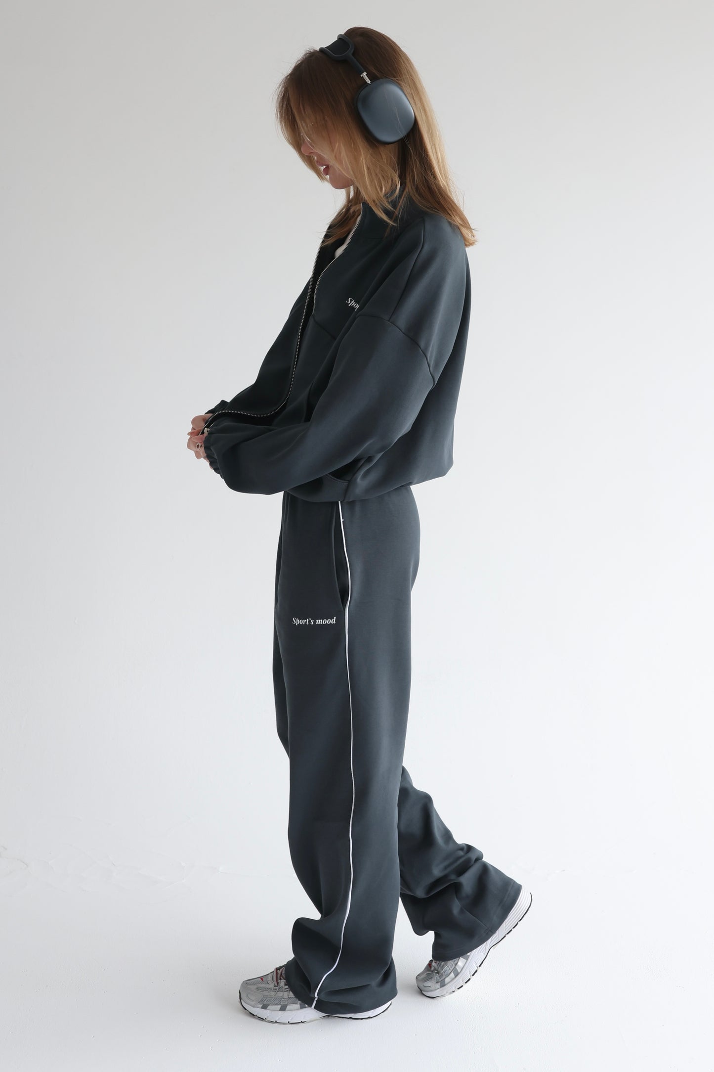Graphite teal air track jacket