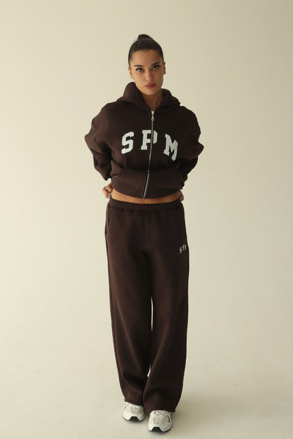 ყავისფერი დათბილული სწორი შარვალი