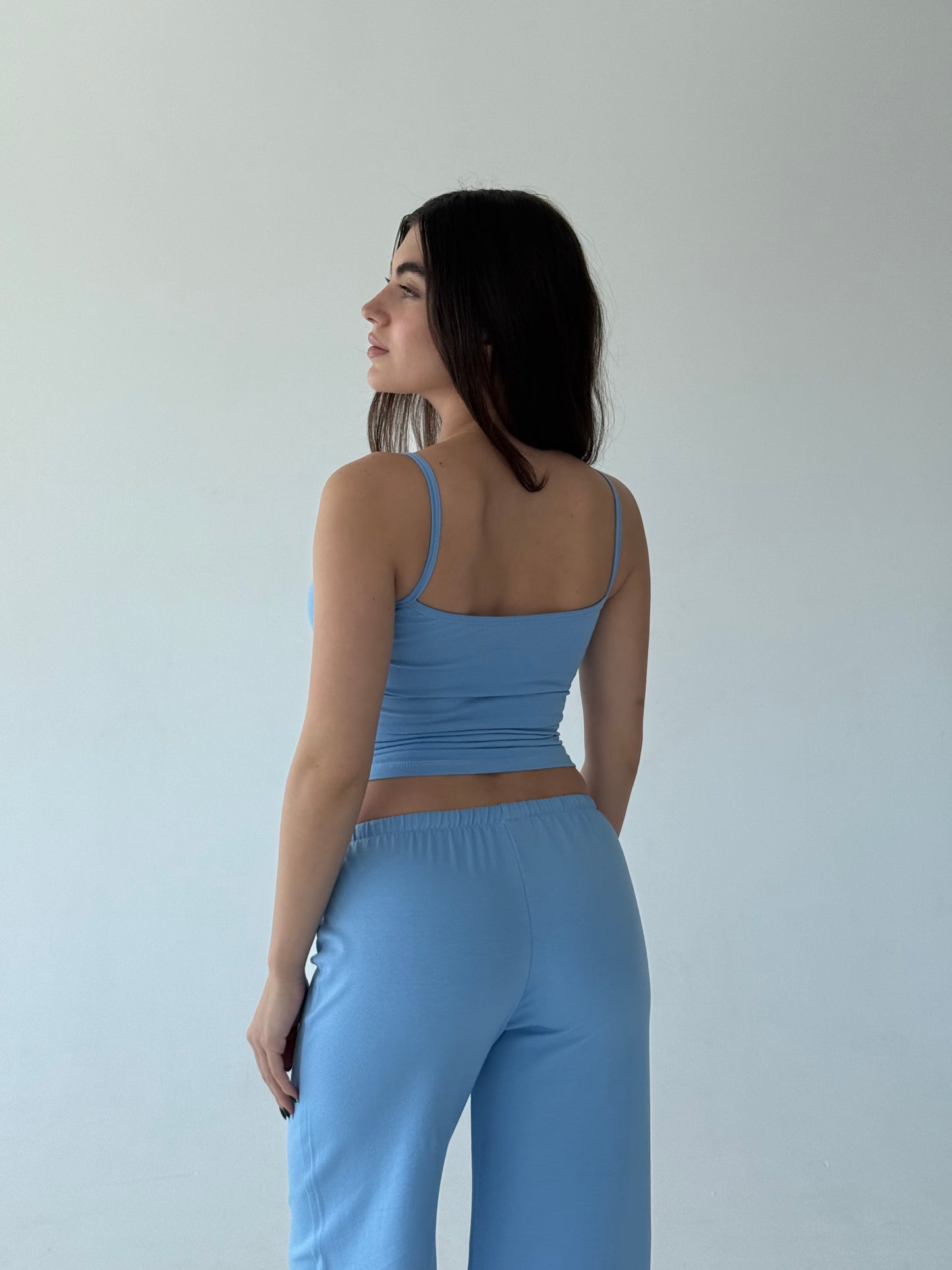 Baby blue bralette top