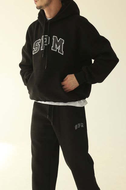 Men's Black warm oversize hoodie