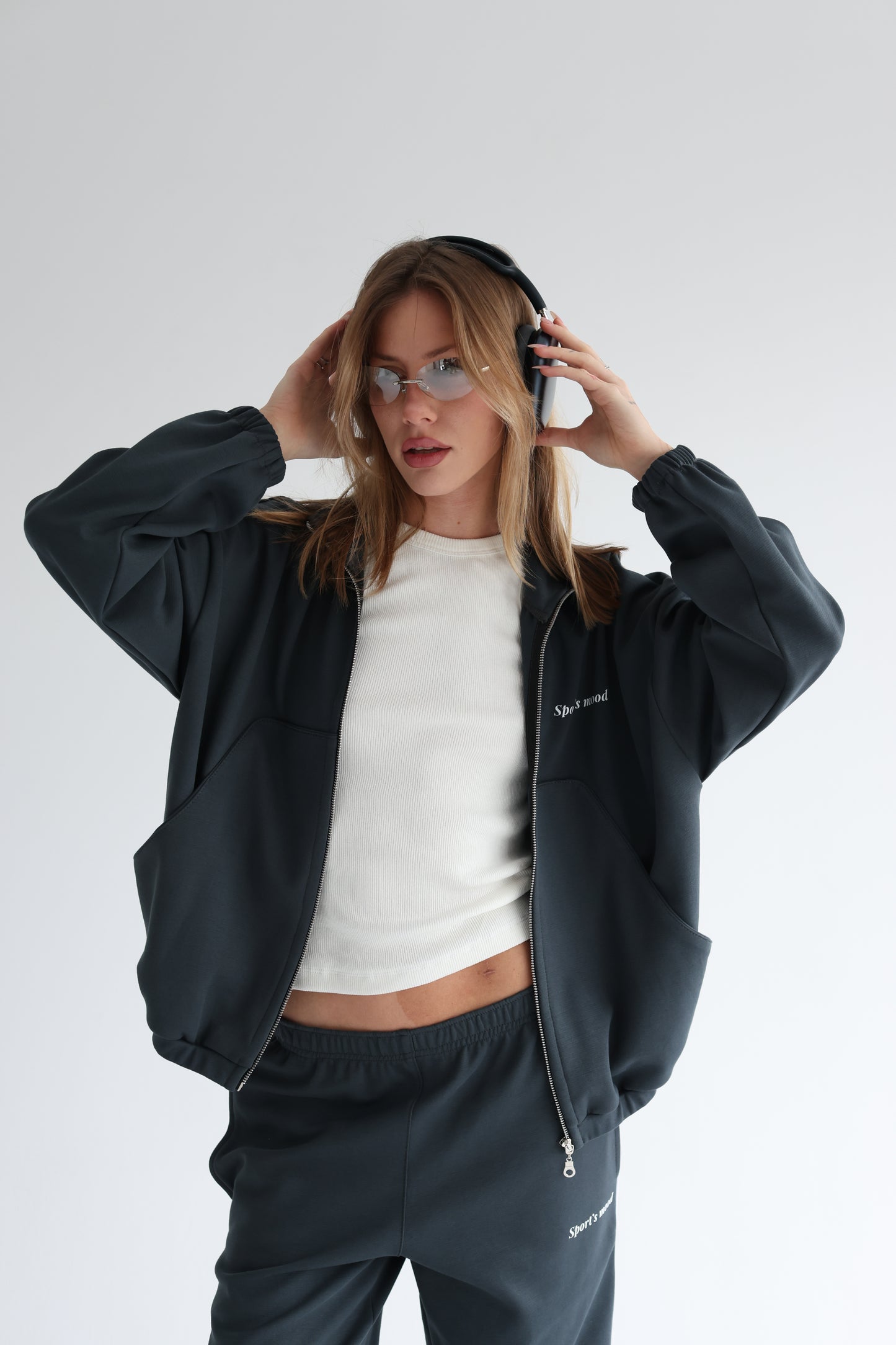 Graphite teal air track jacket