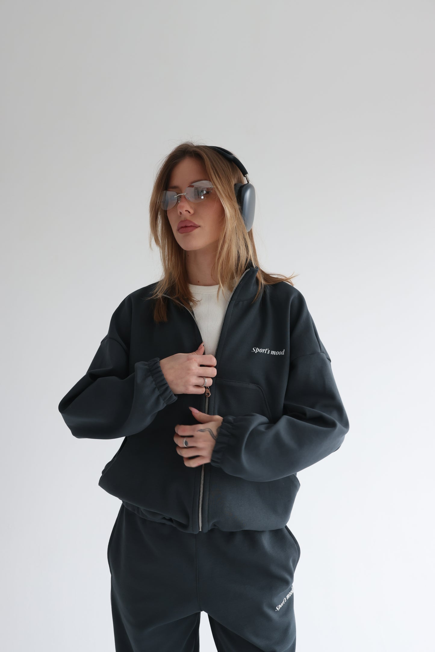 Graphite teal air track jacket