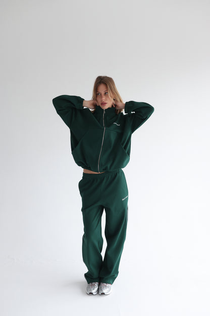 Forest green air track jacket