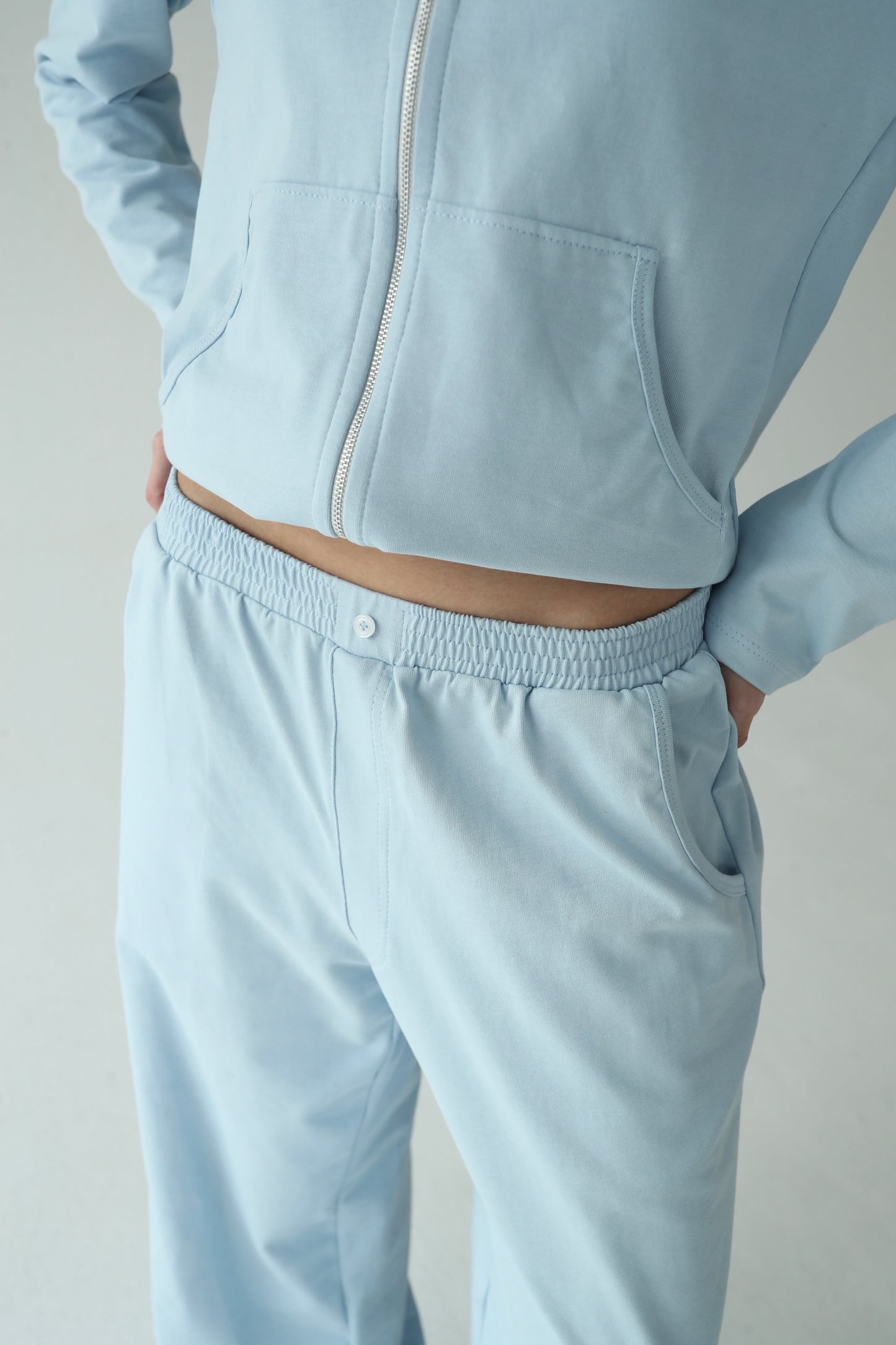 Sky blue cotton jacket