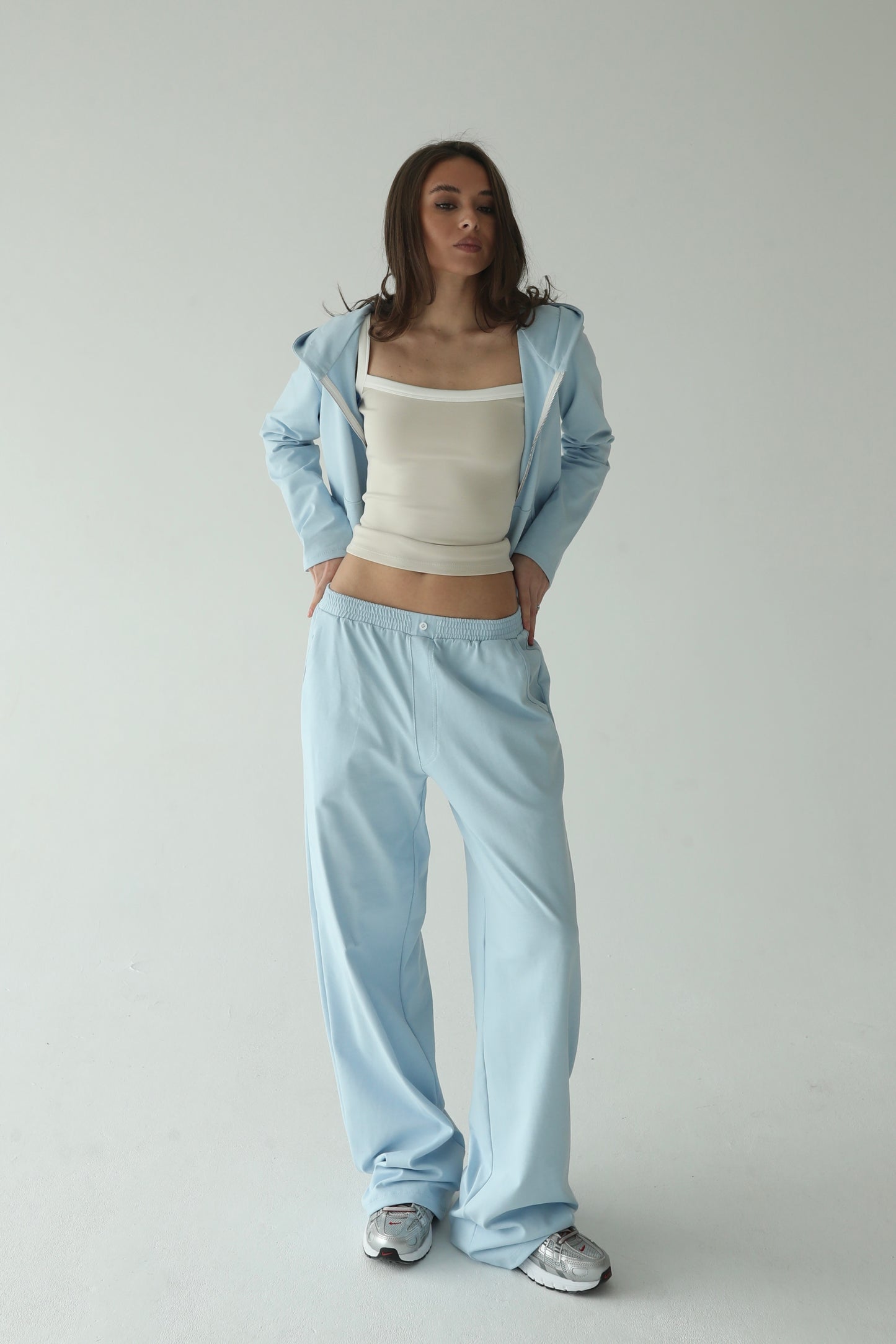 Sky blue cotton jacket
