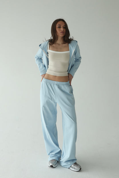 Sky blue cotton jacket