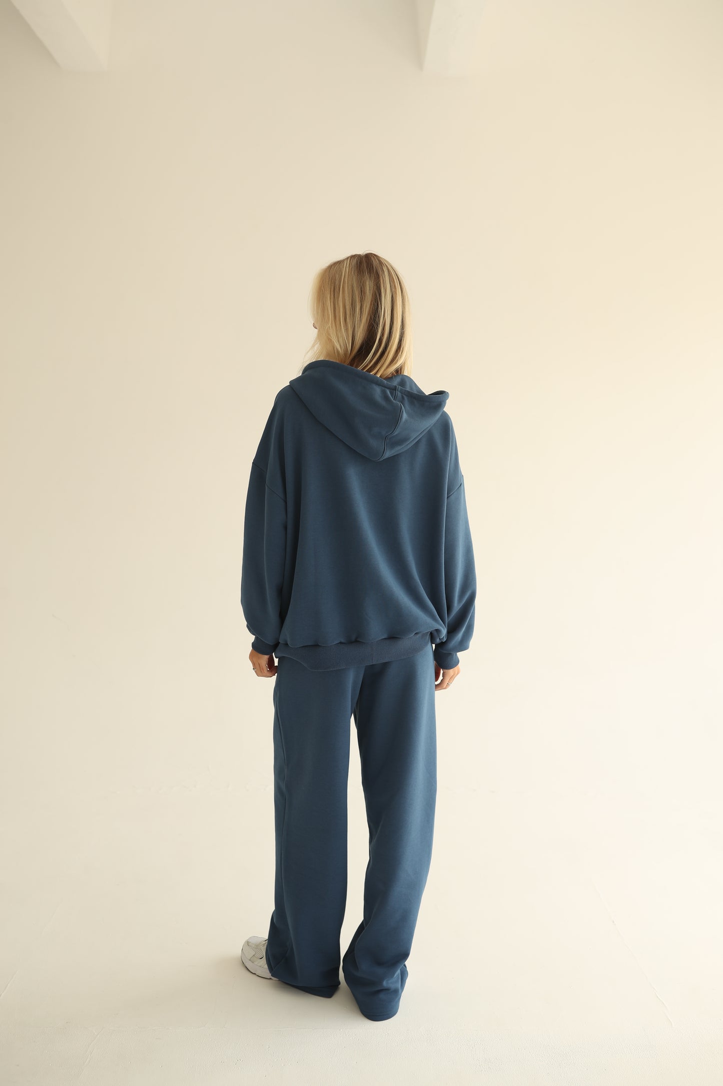 Midnight blue zip-up hoodie