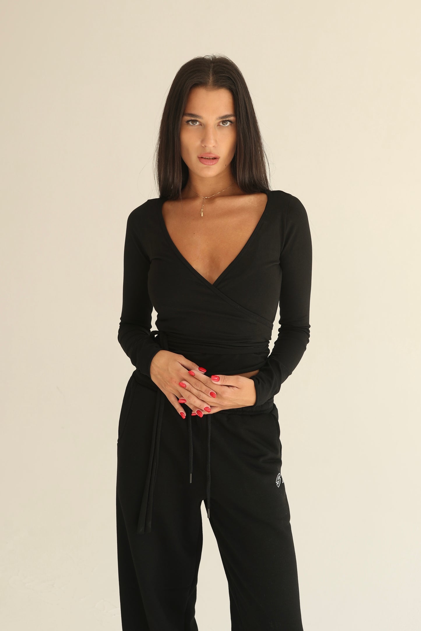 Black pilates cardigan