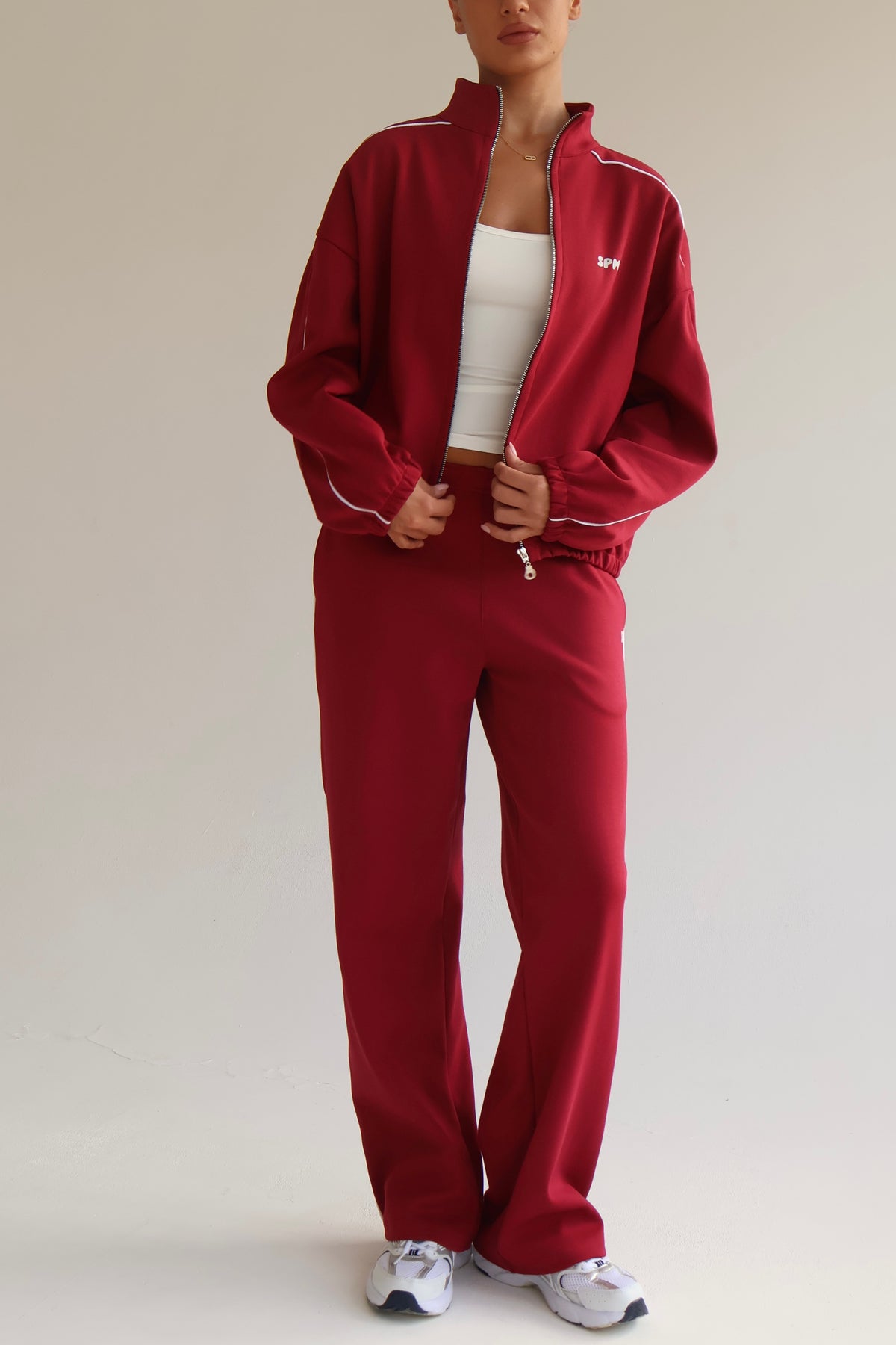 Cherry line track jacket
