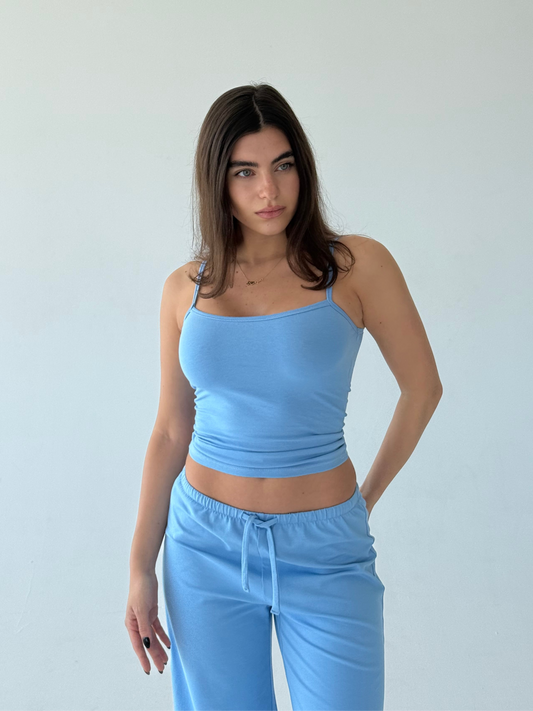 Baby blue bralette top