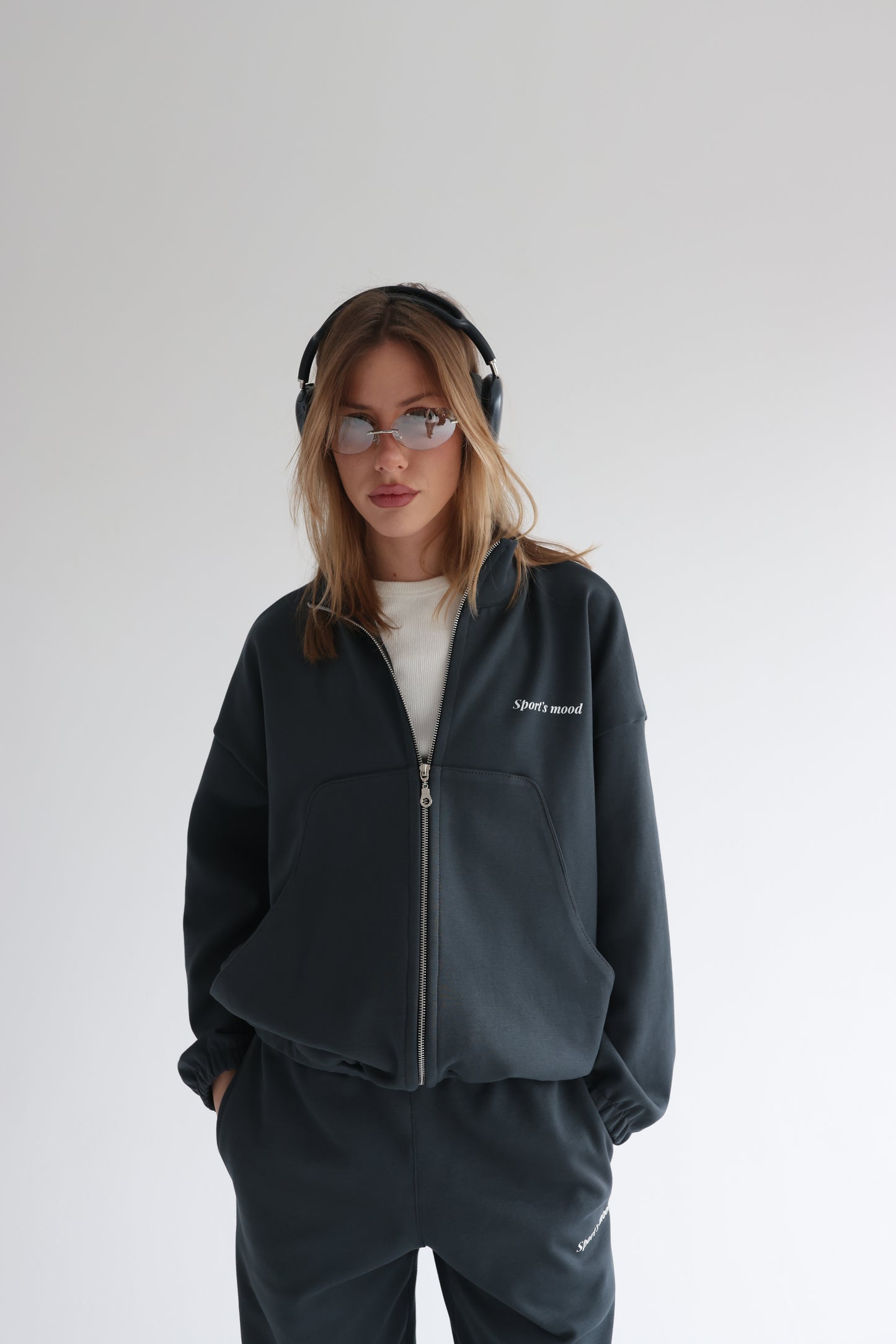 Graphite teal air track jacket