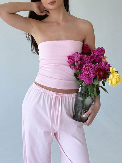 Baby pink tube top