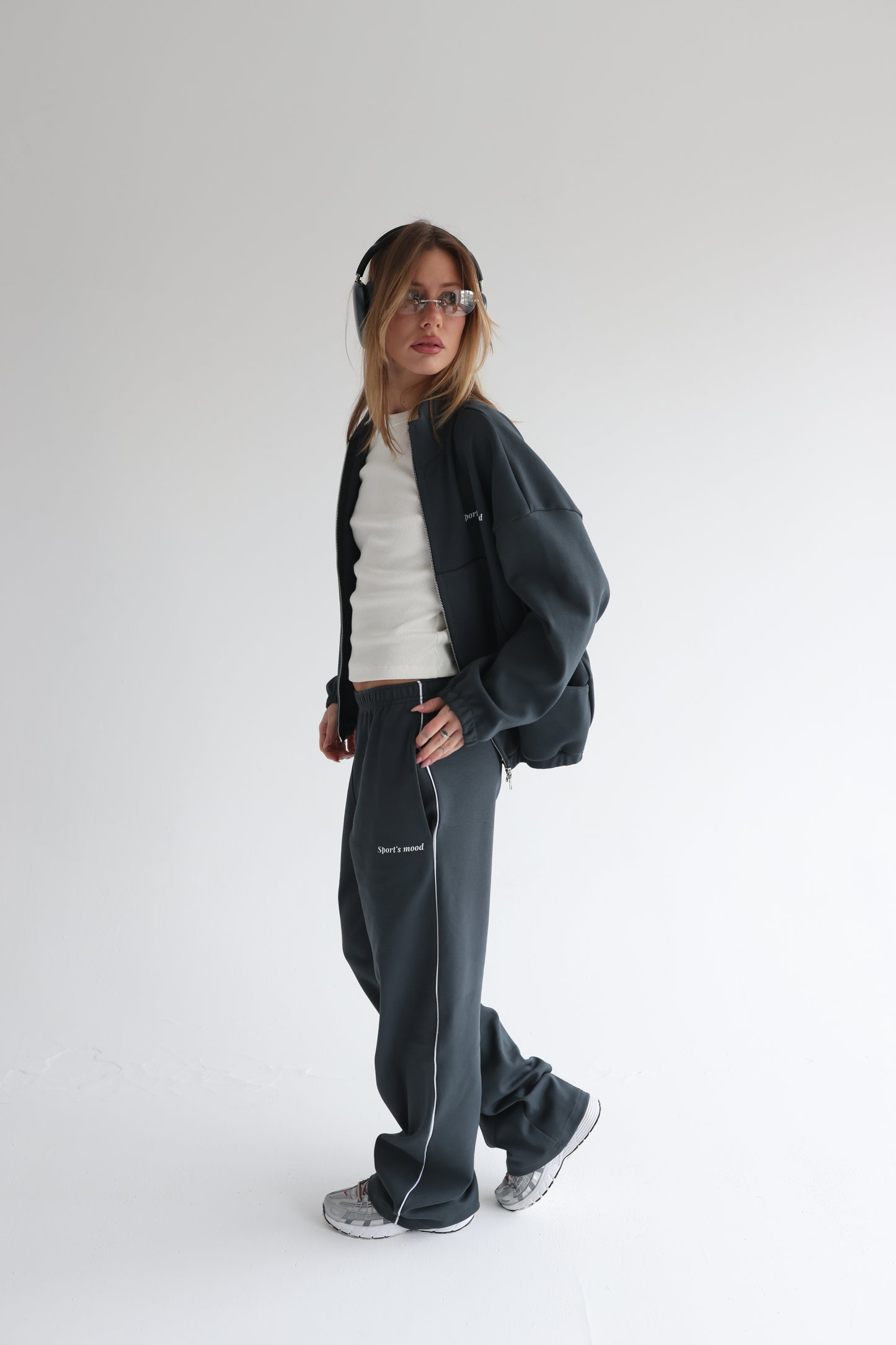 Graphite teal air track jacket