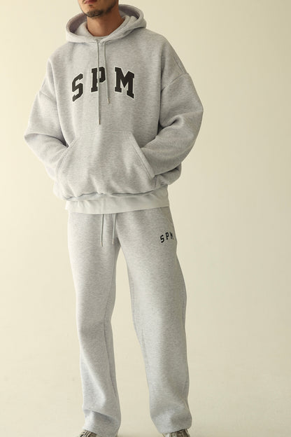 ნაცრისფერი დათბილული ჰუდი