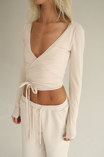 Vanilla cream pilates cardigan