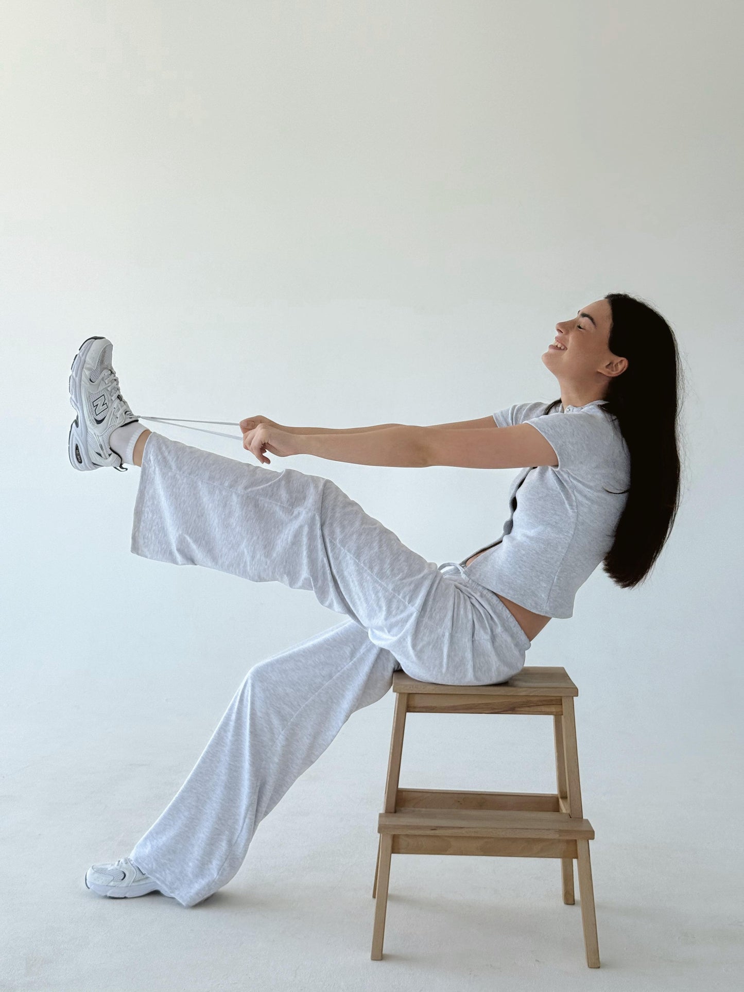 Melange gray lounge pants