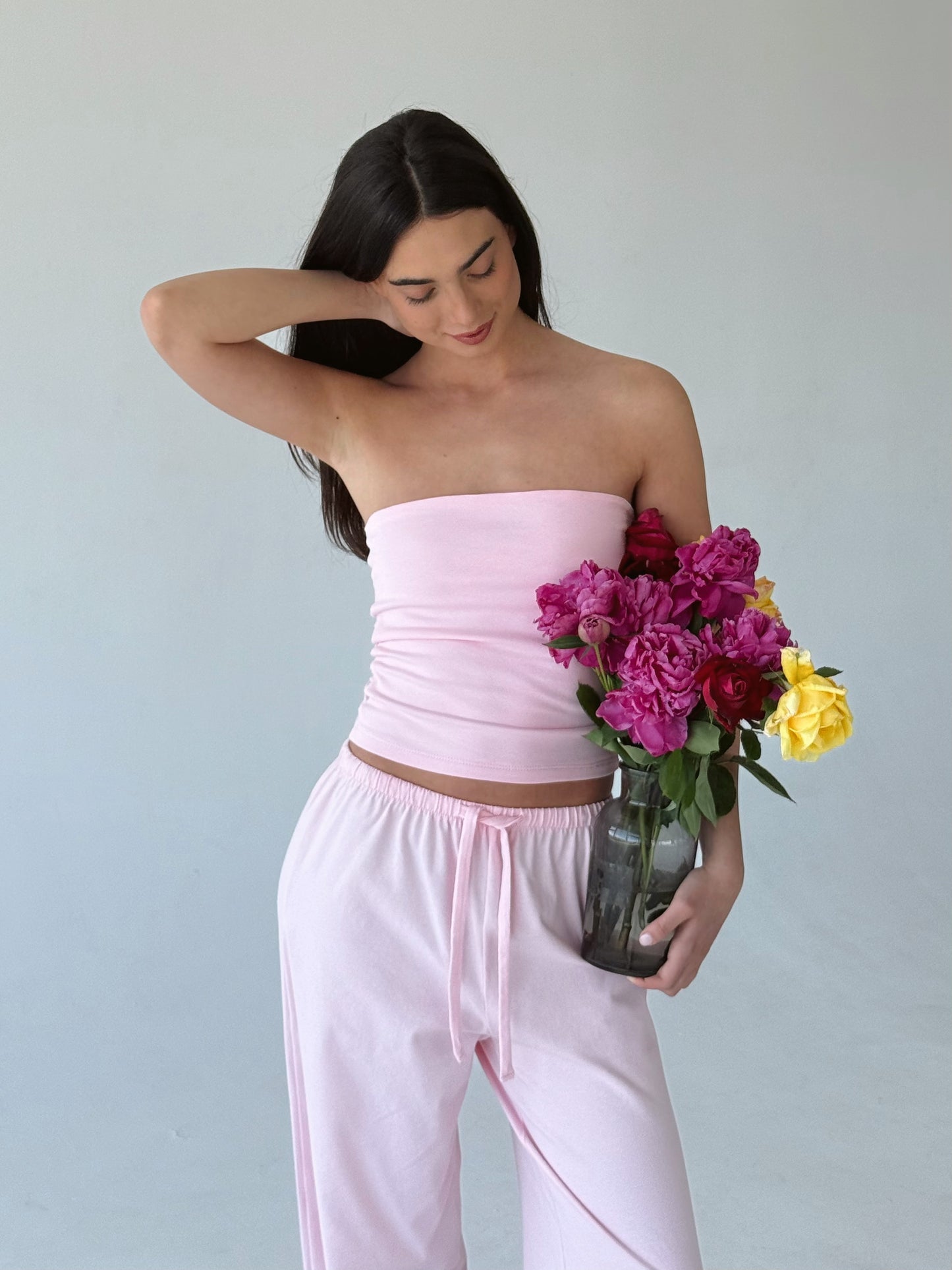 Baby pink tube top