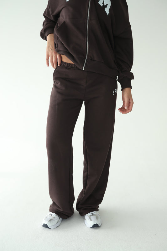 მუქი ყავისფერი ოვერსაიზ ჟაკეტი