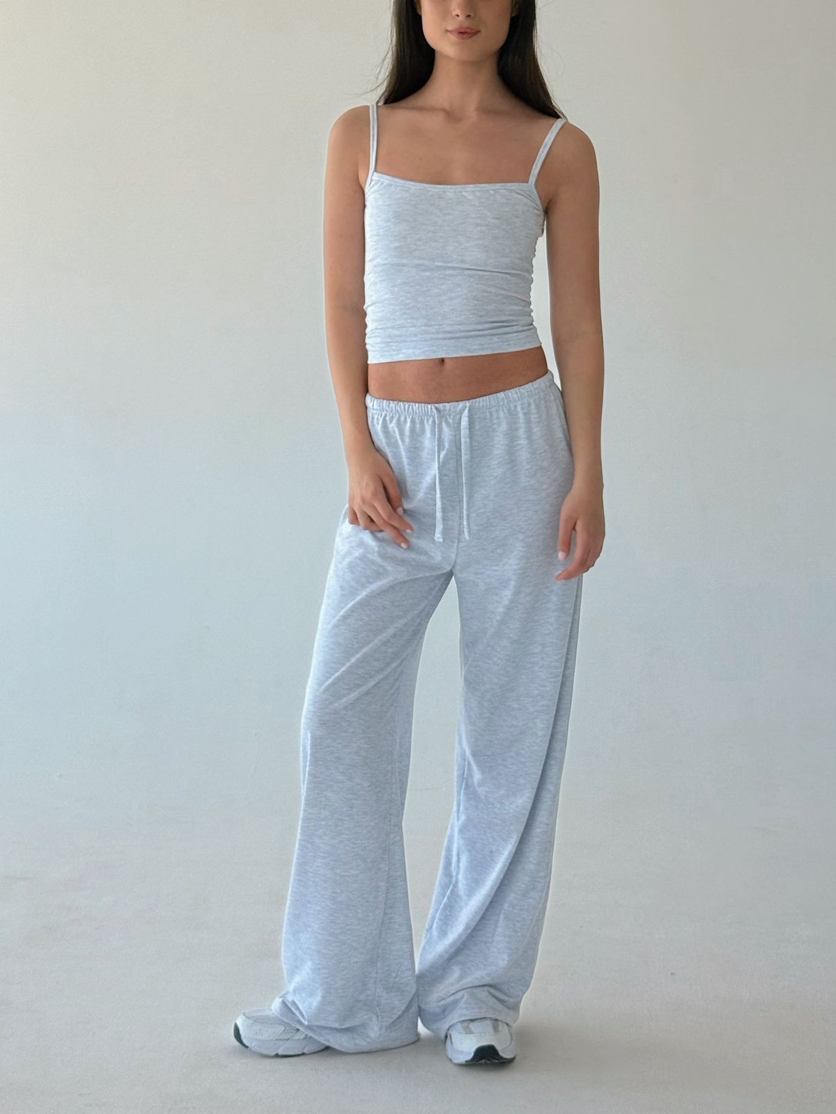 Melange gray lounge pants