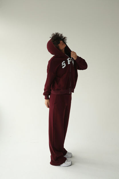 შინდისფერი სწორი სპორტული შარვალი