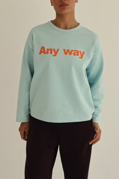 Baby blue oversize sweatshirt