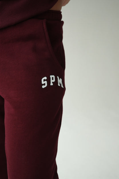 შინდისფერი სწორი სპორტული შარვალი