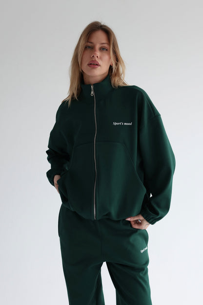 Forest green air track jacket