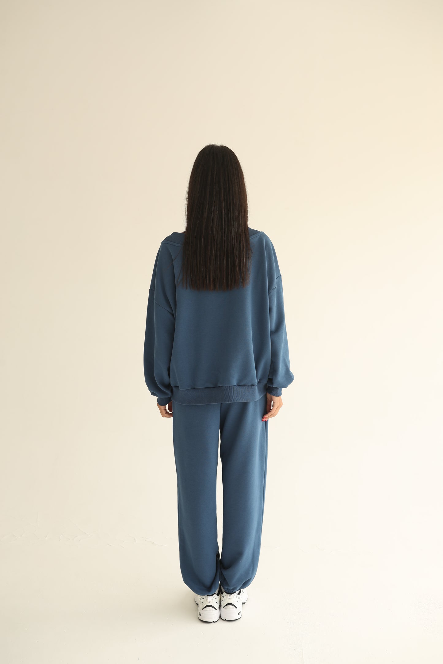Midnight blue V neck sweatshirt