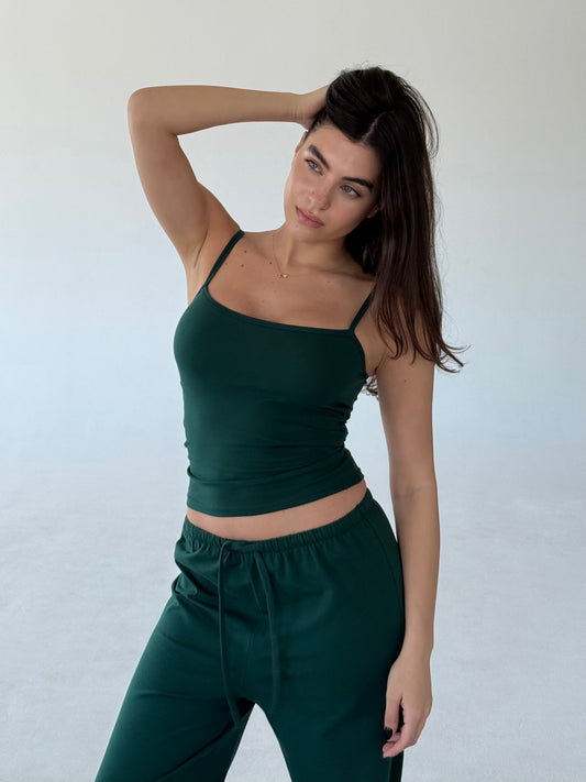 Green bralette top