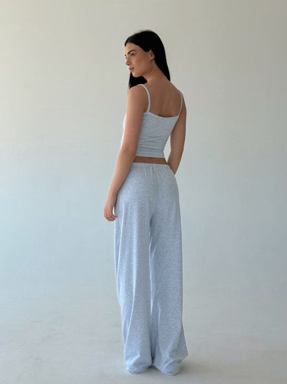 Melange gray lounge pants