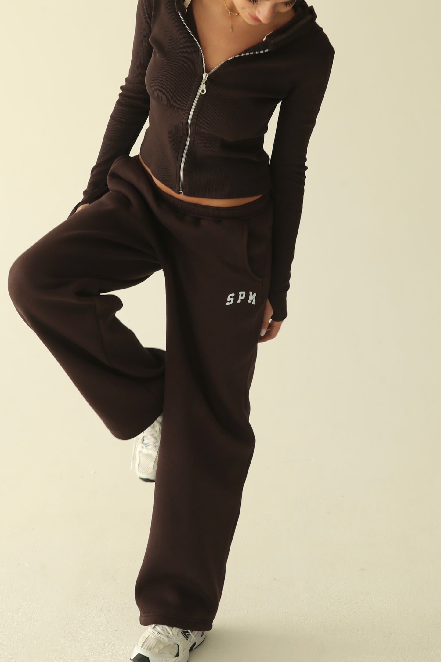 ყავისფერი დათბილული სწორი შარვალი