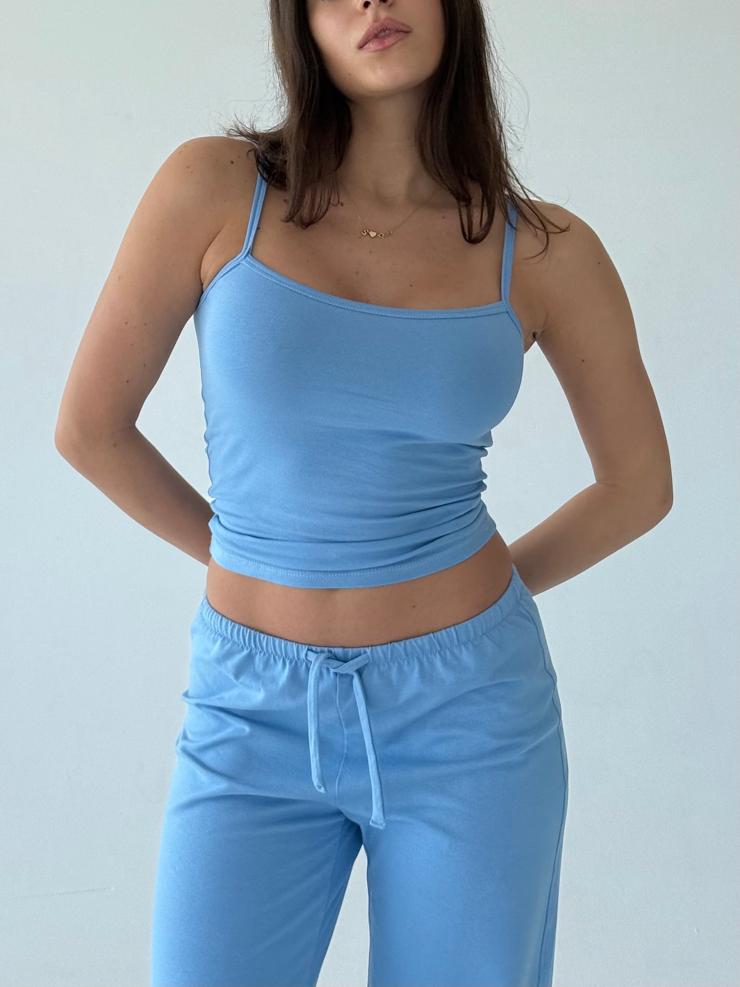 Baby blue bralette top