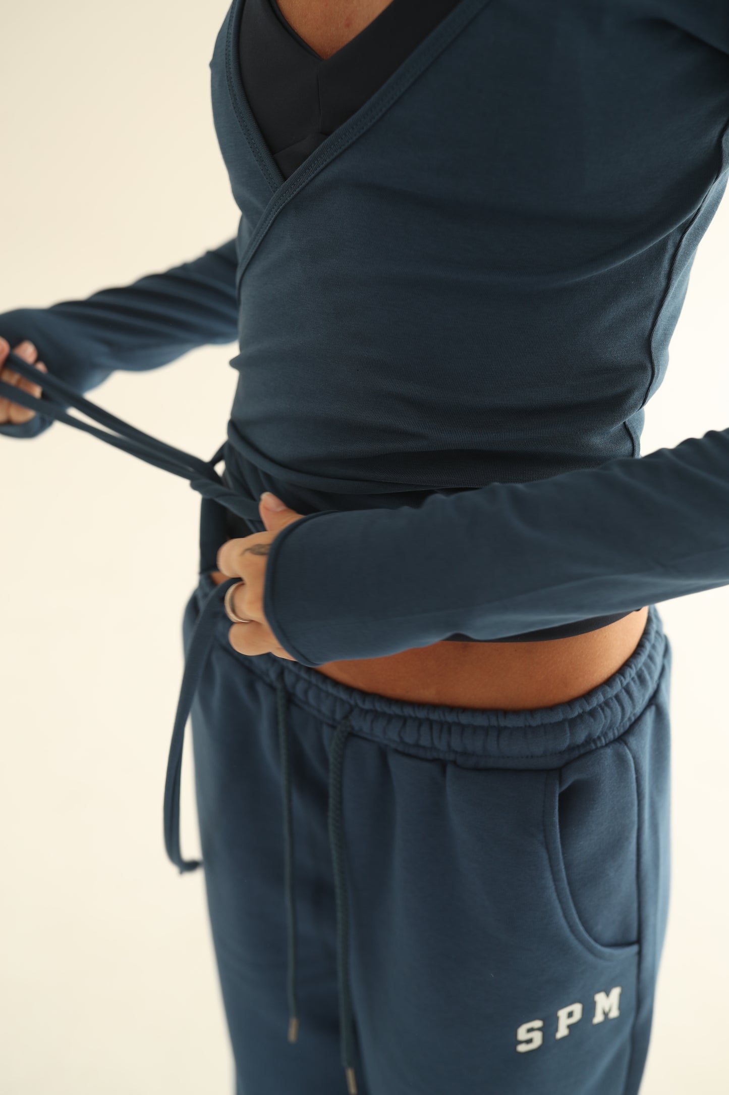 Midnight blue pilates cardigan