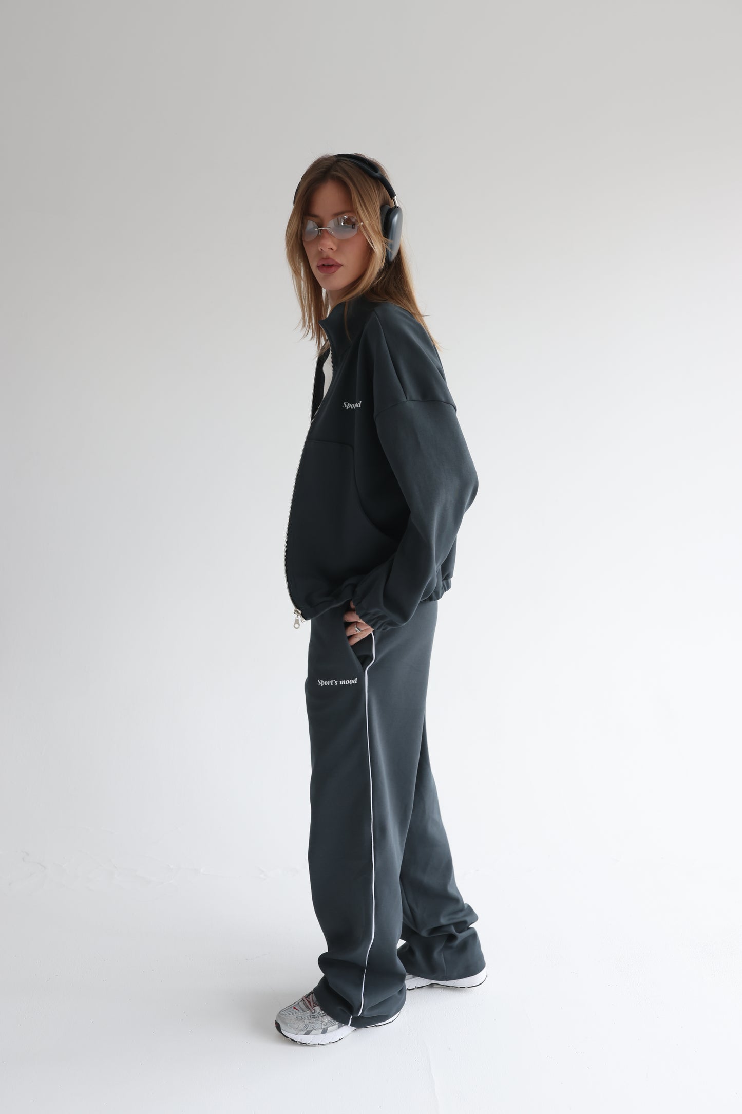 Graphite teal air track jacket