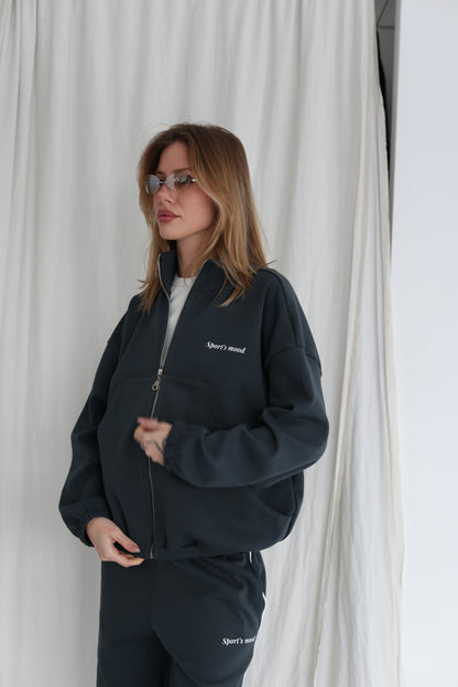 Graphite teal air track jacket